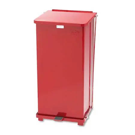 Rubbermaid Commercial Rubbermaid Commercial Defenders Biohazard Step Can 24gal Red — product photo