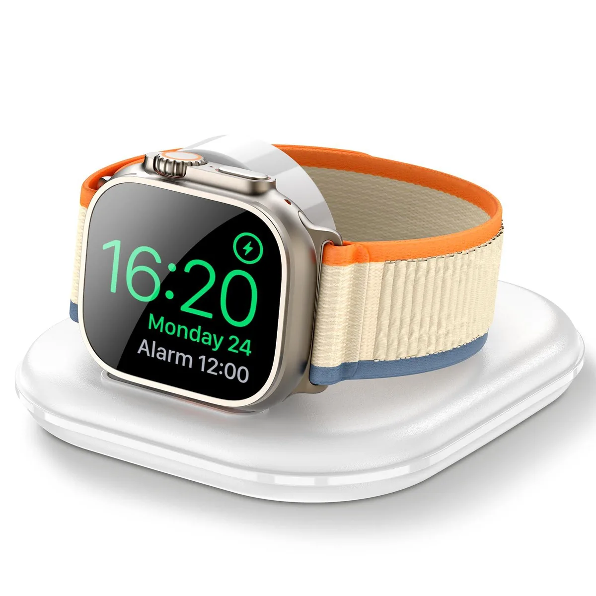  ZIKUREL A17 Apple Watch Magnetic Charging Stand White USB-C 2000mAh — product photo