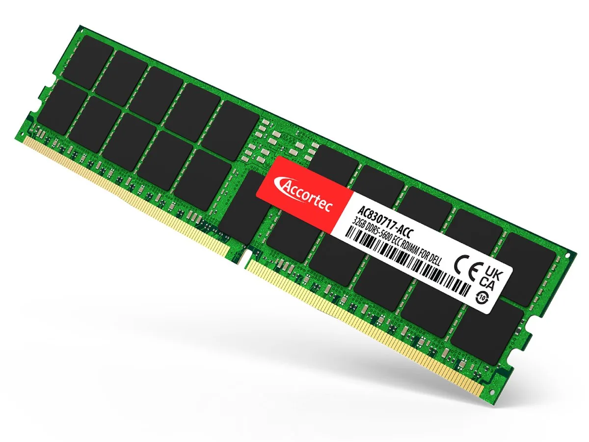 Accortec, Inc Accortec, Inc AC830717-ACC 32GB DDR5-5600 ECC RDIMM server RAM — product photo