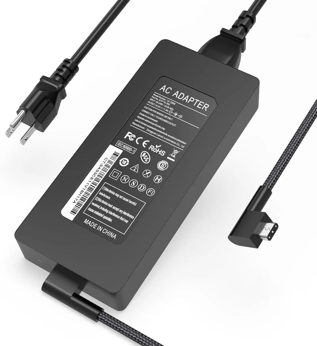Blueskysea Blueskysea 230W AC Adapter 19.5V 11.8A for Razer Blade 14 15 16 17 18 — product photo