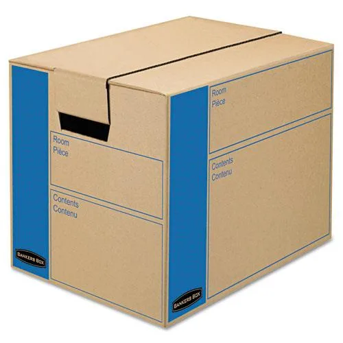 Bankers Box Bankers Box 62701 SmoothMove Small Moving Boxes 10/CT 1.33 cu ft 17.25x12.38x12.63in mailing supply — product photo