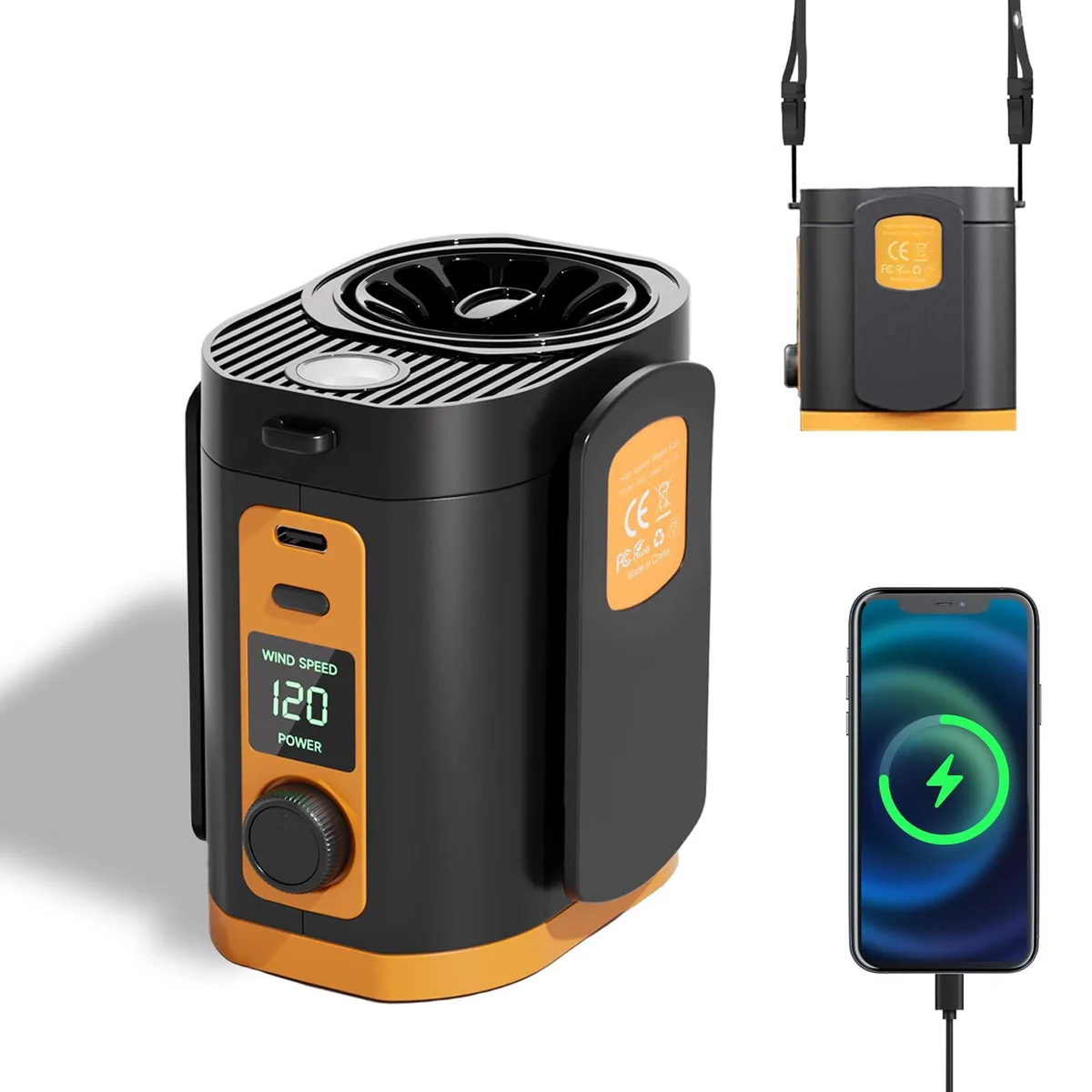  Outdoor Fan 120-Speed 15000 RPM 6000mAh 3.7 — product photo