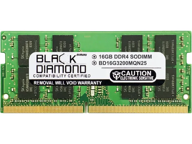 Black Diamond Memory Black Diamond Memory BD16G3200MQN25 16GB DDR4 3200 laptop RAM — product photo
