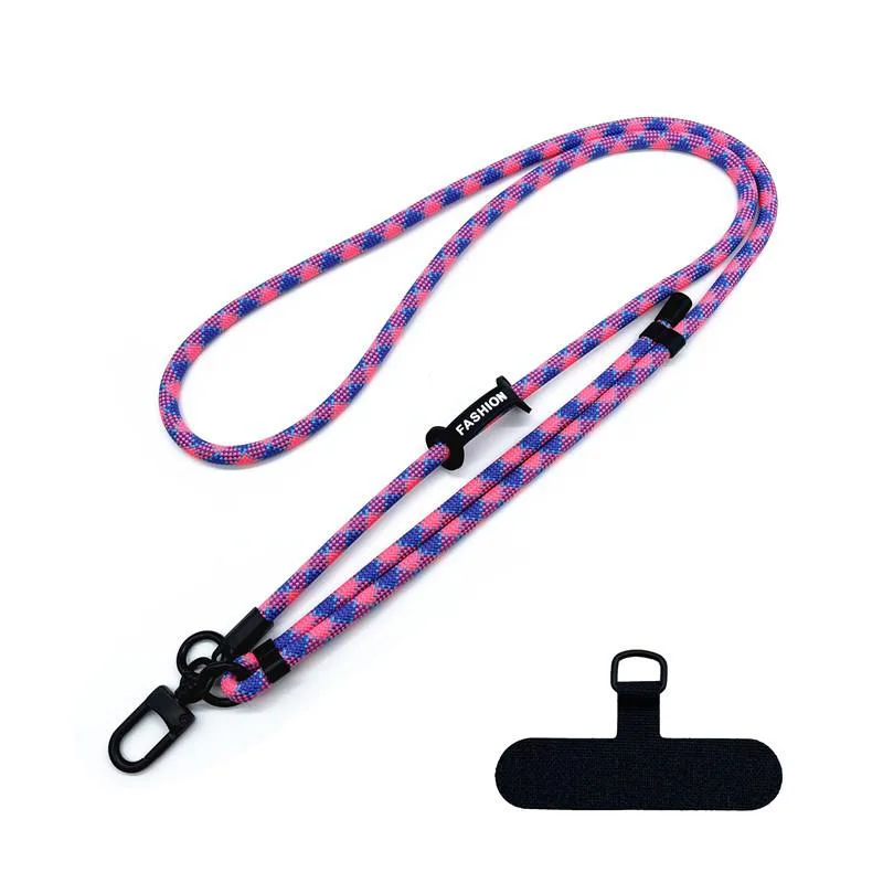 BambuMate BambuMate Adjustable Phone Strap Mount Case Lanyard Pink&amp;Blue — product photo