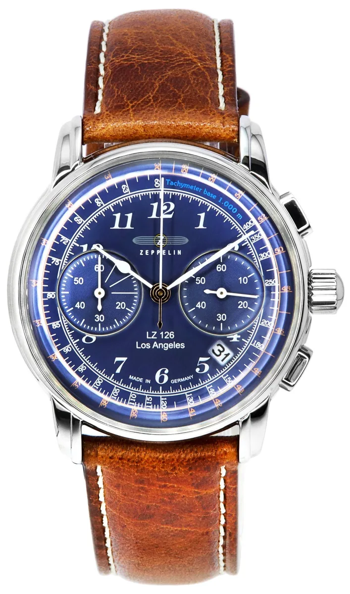 Graf Zeppelin Graf Zeppelin LZ126 Los Angeles Chronograph Blue Dial Quartz Z76143 Men's Watch — product photo