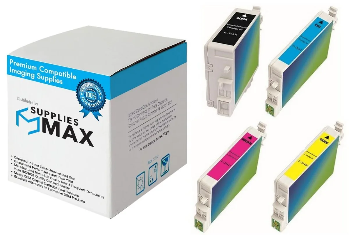 SuppliesMax SuppliesMax Remanufactured Inkjet Combo Pack T043120-BCS 950 Pages — product photo