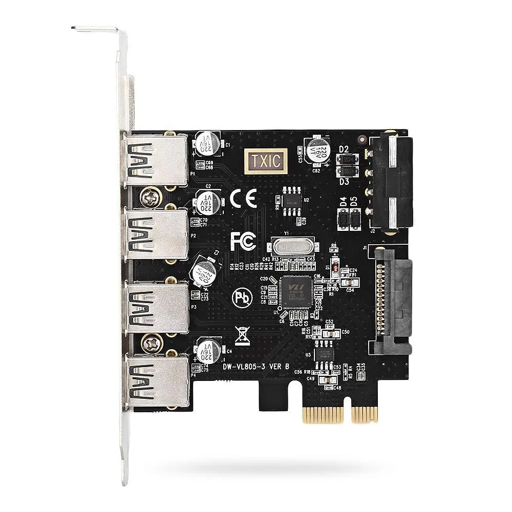 Vszerda Vszerda 4-Port PCIe x1 to USB 3.0 Expansion Card — product photo