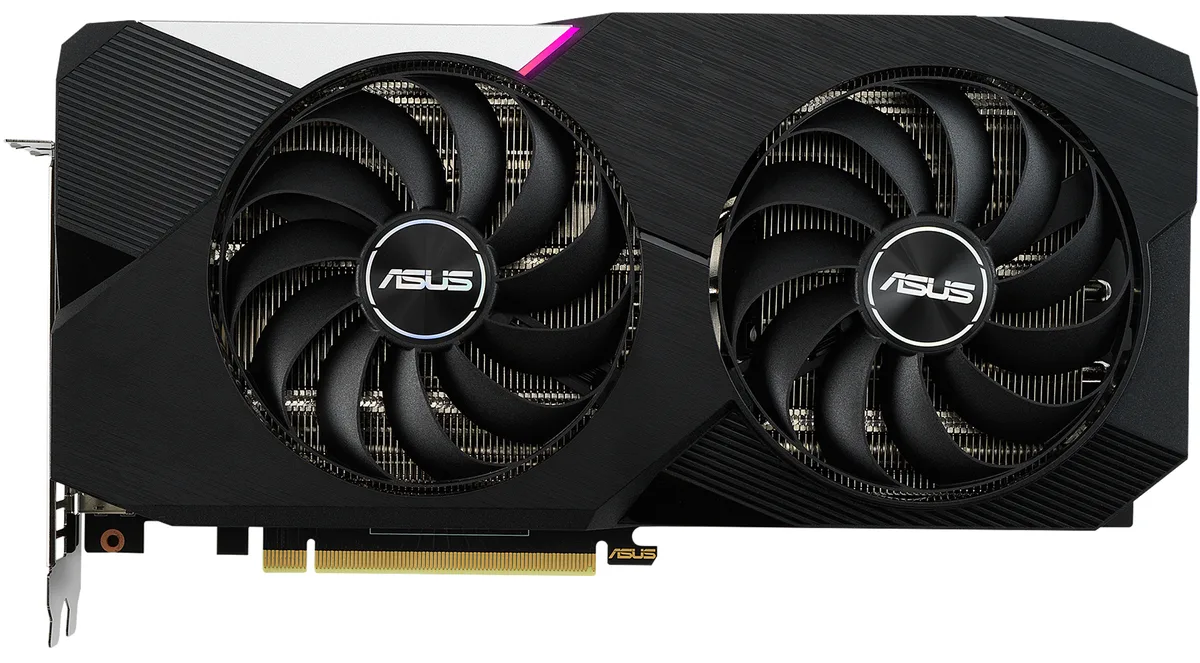 ASUS ASUS DUAL-RTX3060TI-O8G-V GeForce RTX 3060 Ti 8GB graphics card — product photo