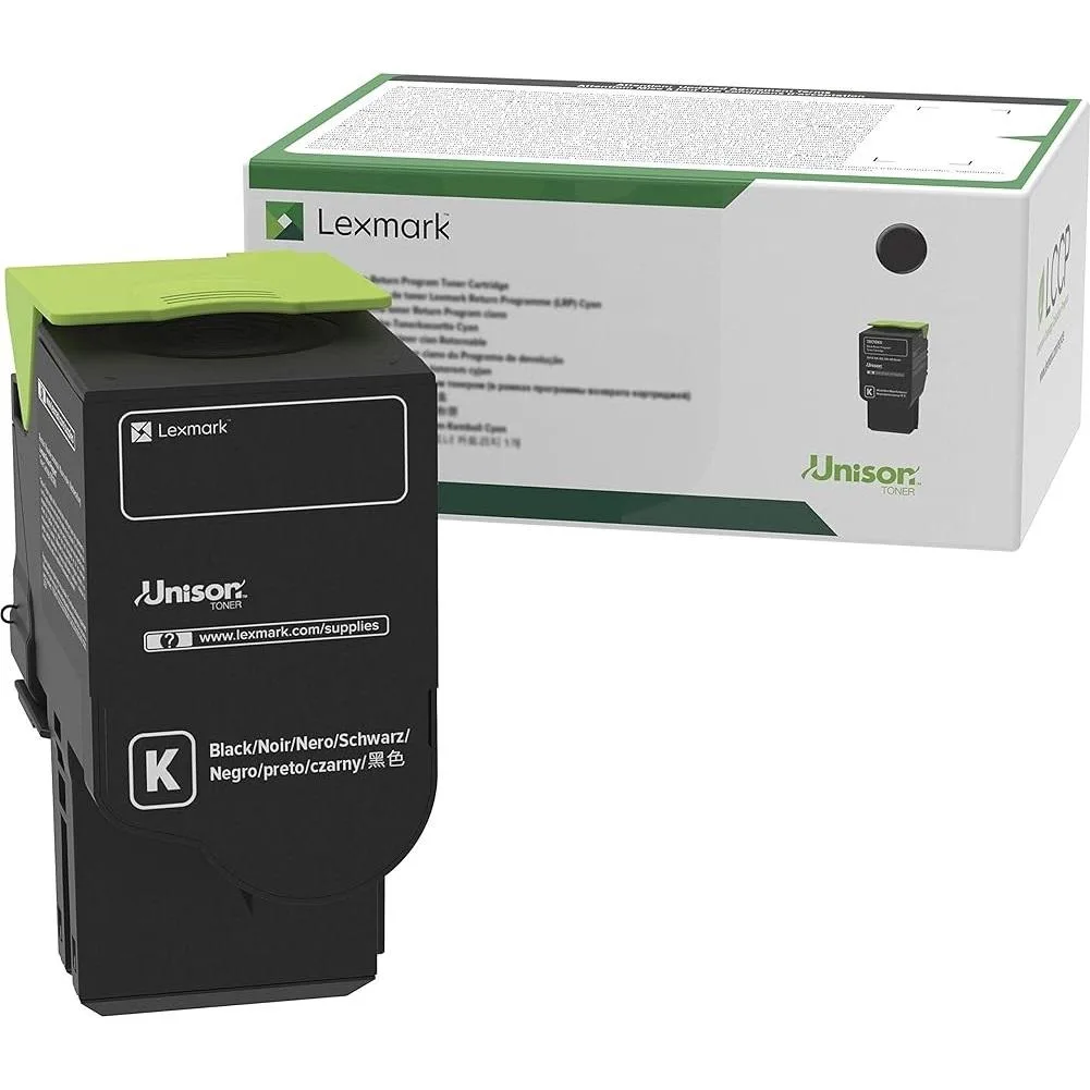 Lexmark 81C0XKG black laser toner cartridge in sealed box