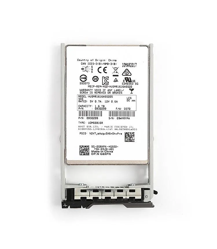 HGST HGST Ultrastar SSD1600MR HUSMR1616ASS205 1.6TB SAS 12Gb/s enterprise SSD — product photo