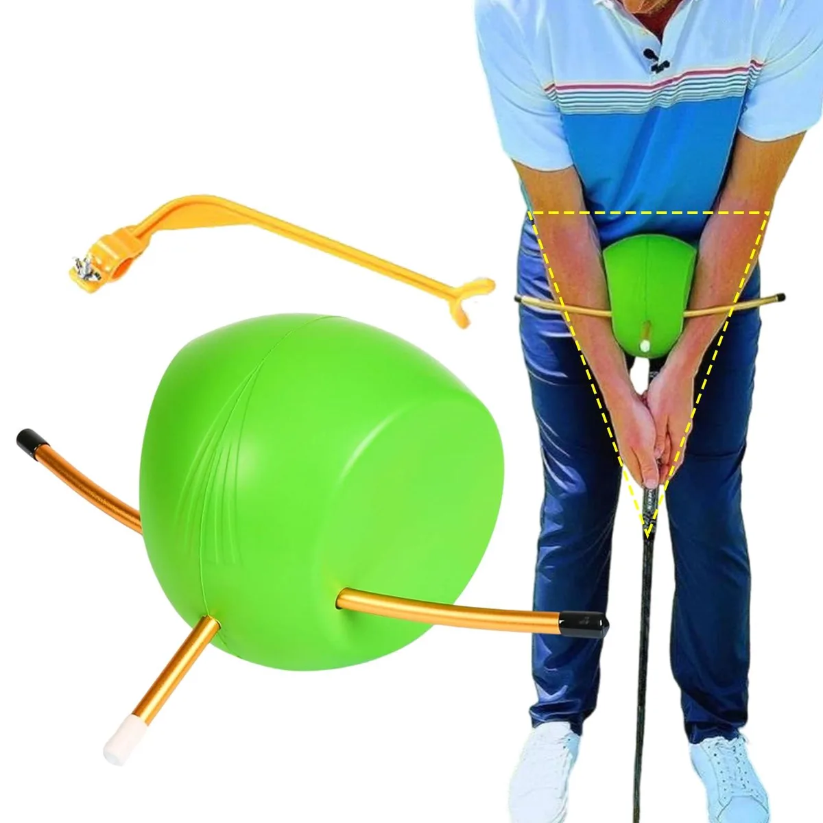  The Connector Golf Training Aid Smart Ball &amp; Wrist Hinge 2 Pack — product photo