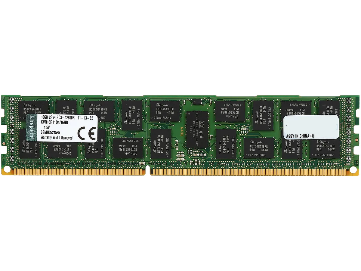 Kingston Technology Corp. Kingston Technology Corp. KVR16R11D4/16HB 16GB DDR3 1600 ECC Registered server RAM — product photo