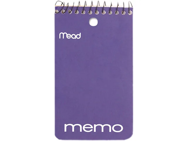 Mead Mead 45354 Memo Pad College Ruled Wirebound 60 Sheets — product photo