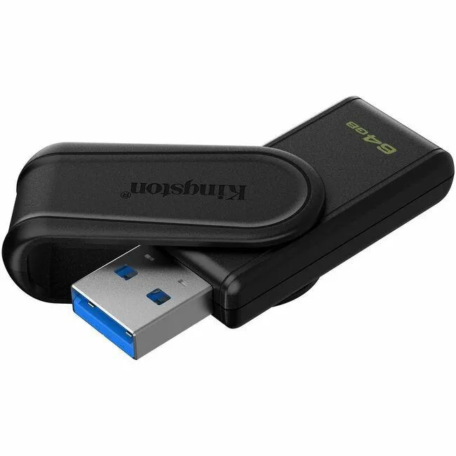 Kingston Technology Corp. Kingston DataTraveler Exodia S USB flash drive 64 GB USB 3.2 Gen 1 Black — product photo