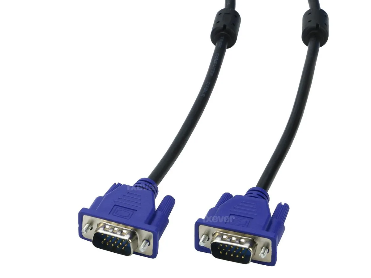 iXever iXever VGA Cable Male to Male 6ft 1080p Black — product photo