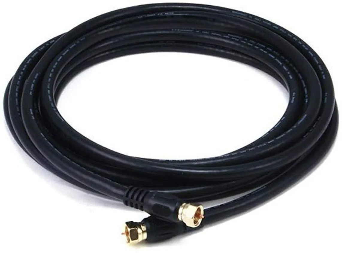 iMBAPrice iMBAPrice RG6 Coaxial Patch Cable 12 ft F-Type Black — product photo