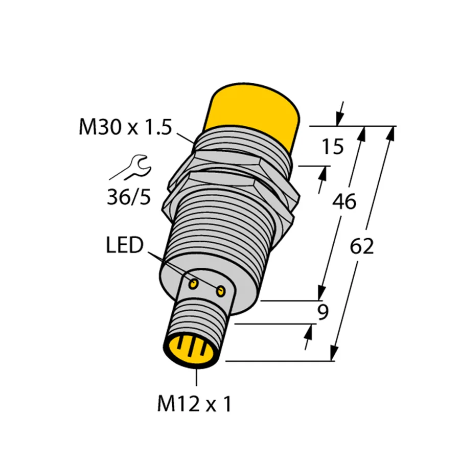 Turck Turck NI15-M30-VP4X-H1141 1561700 inductive sensor M30 x 1.5 non-flush — product photo