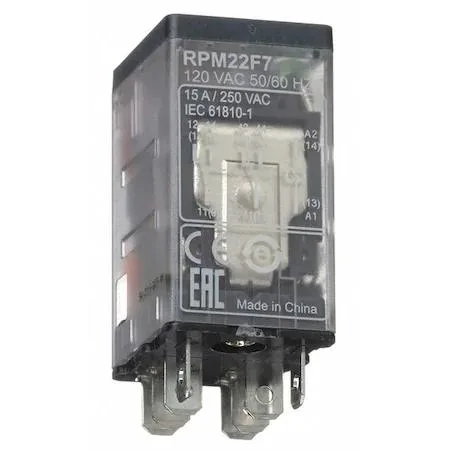 Schneider Electric Schneider Electric RPM22F7 Relay 120V AC 15A DPDT 8-Pin — product photo