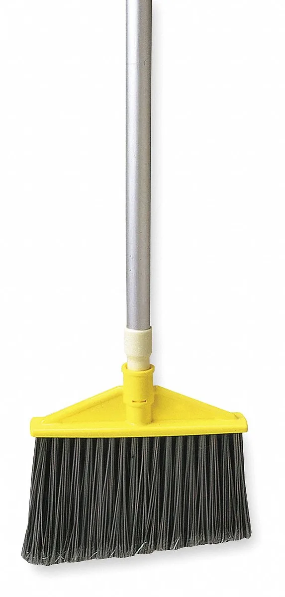 Rubbermaid Commercial Rubbermaid Commercial 6385-GRA Angled Broom, 48" Aluminum Handle, Gray — product photo