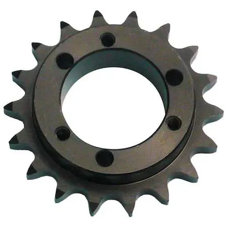 Steel sprocket, black oxide finish, 28 teeth, 4.74 in OD, SH bushing type