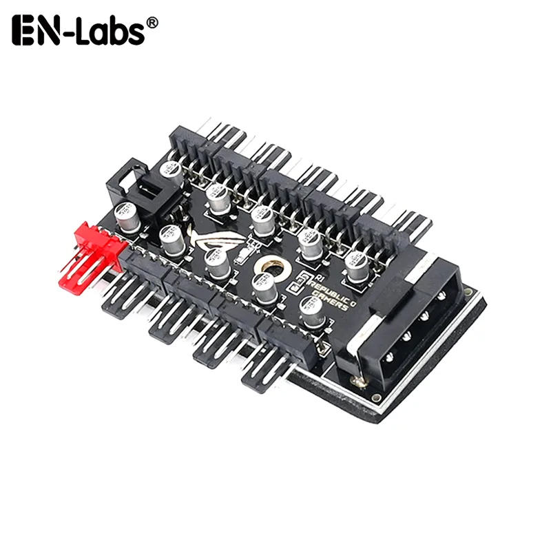 EN-Labs EN-Labs PWMHUB10D50 10 Port PWM Fan Hub 16 inch Cable — product photo