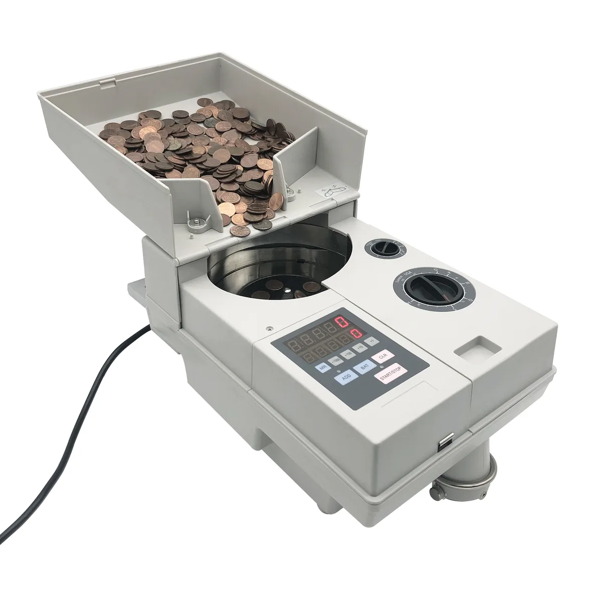RIBAO TECHNOLOGY RIBAO TECHNOLOGY CS-10S cash handling coin counter sorter 1800 coins/min 2000 hopper — product photo
