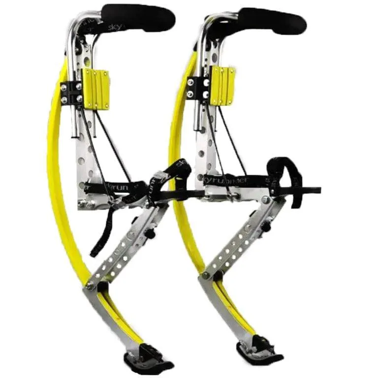 Skyrunner Skyrunner Adult Kangaroo Shoes Jumping Stilts Yellow 110~150 Ibs/50~70kg — product photo