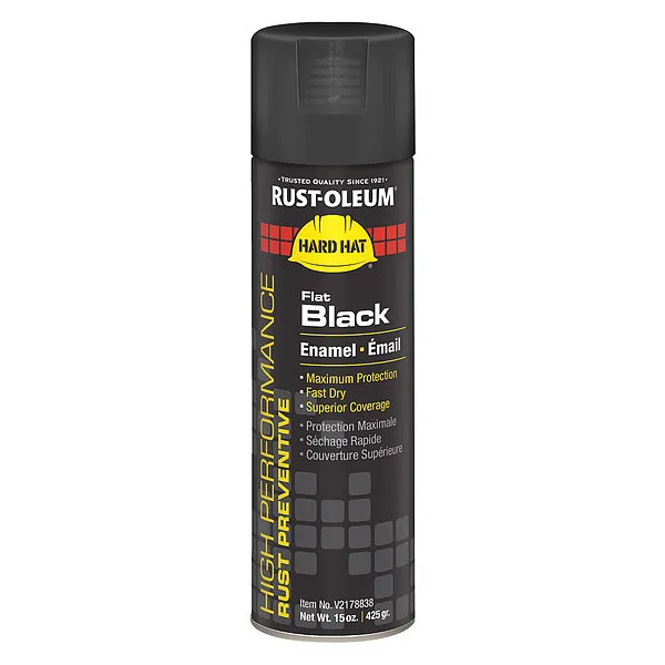 Rust-Oleum Rust-Oleum 838 Flat Black Spray Paint 15oz — product photo