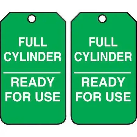 Accuform Signs Accuform Signs MGT203CTP Cylinder Tag PK25 — product photo