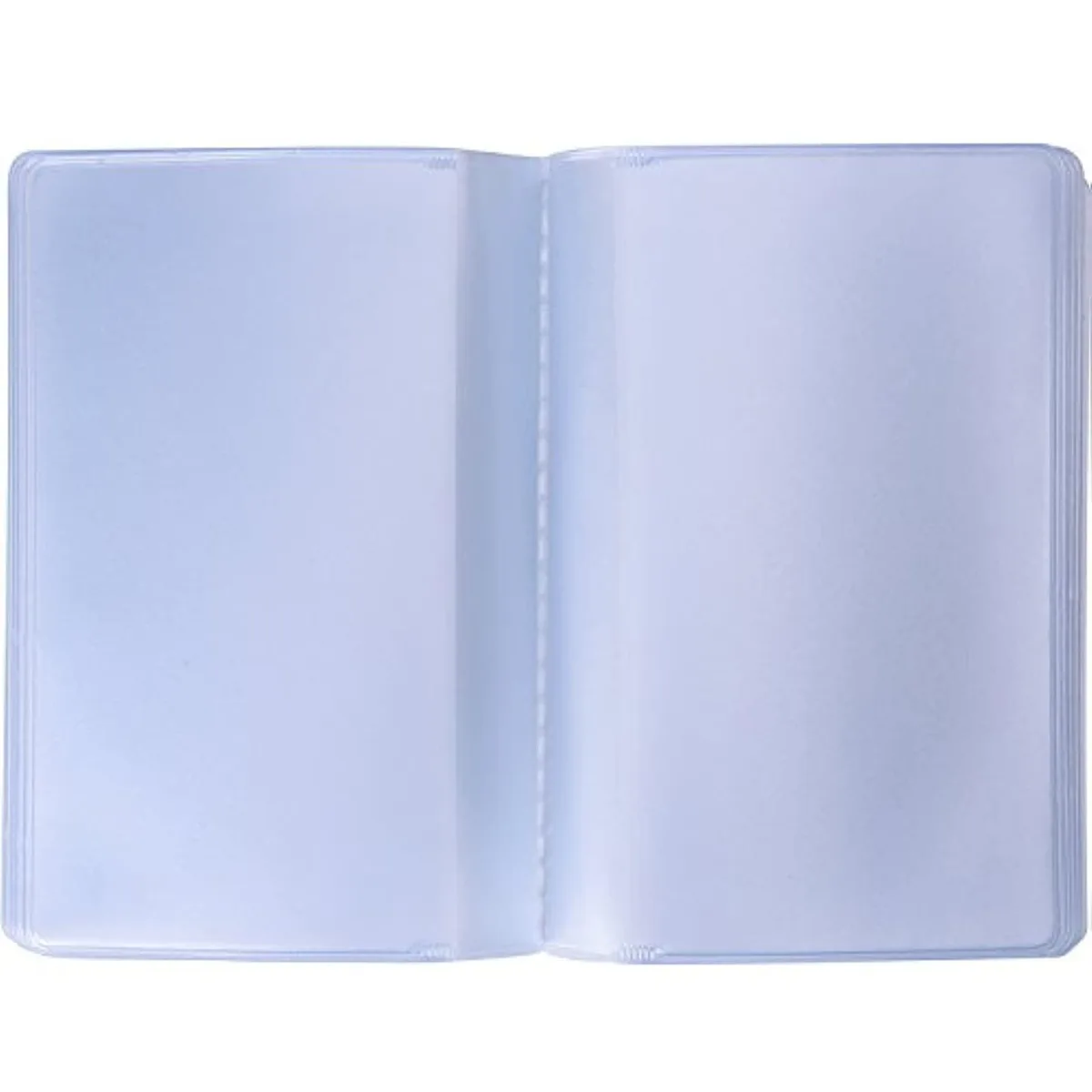  Shappy 2-Piece Transparent PVC Wallet Inserts 10 Page 10 Slots &amp; 10 Page 20 Slots Tan Square — product photo