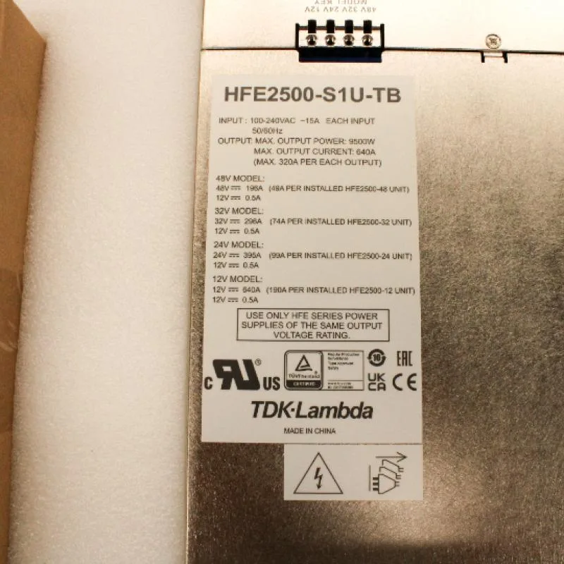 TKD-Lambda TKD-Lambda HFE2500-S1U-TB 1U Power Shelf 9500W industrial power supply — product photo