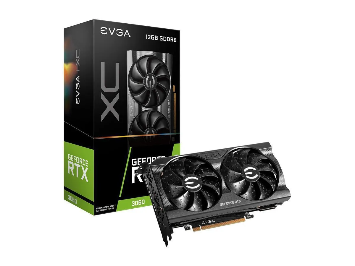 EVGA EVGA GeForce RTX 3060 12GB XC GAMING GDDR6 graphics card — product photo