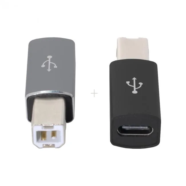 xiwai xiwai 2pcs USB-C to USB B MIDI adapter Black — product photo