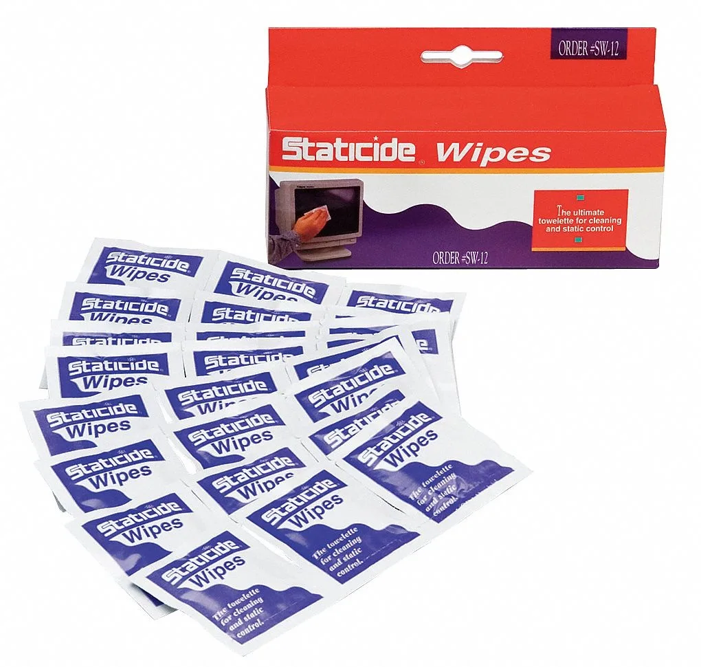 Acl Staticide Acl Staticide SW12 Wet Cleaning Wipes 24 pack — product photo