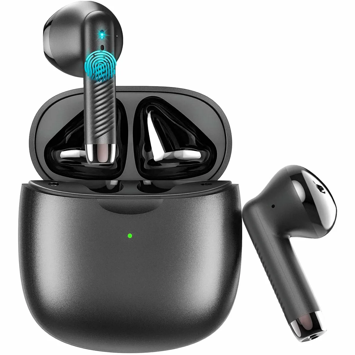 JAYSUING JAYSUING J51 Bluetooth 5.4 earbuds Deep Black 32H — product photo