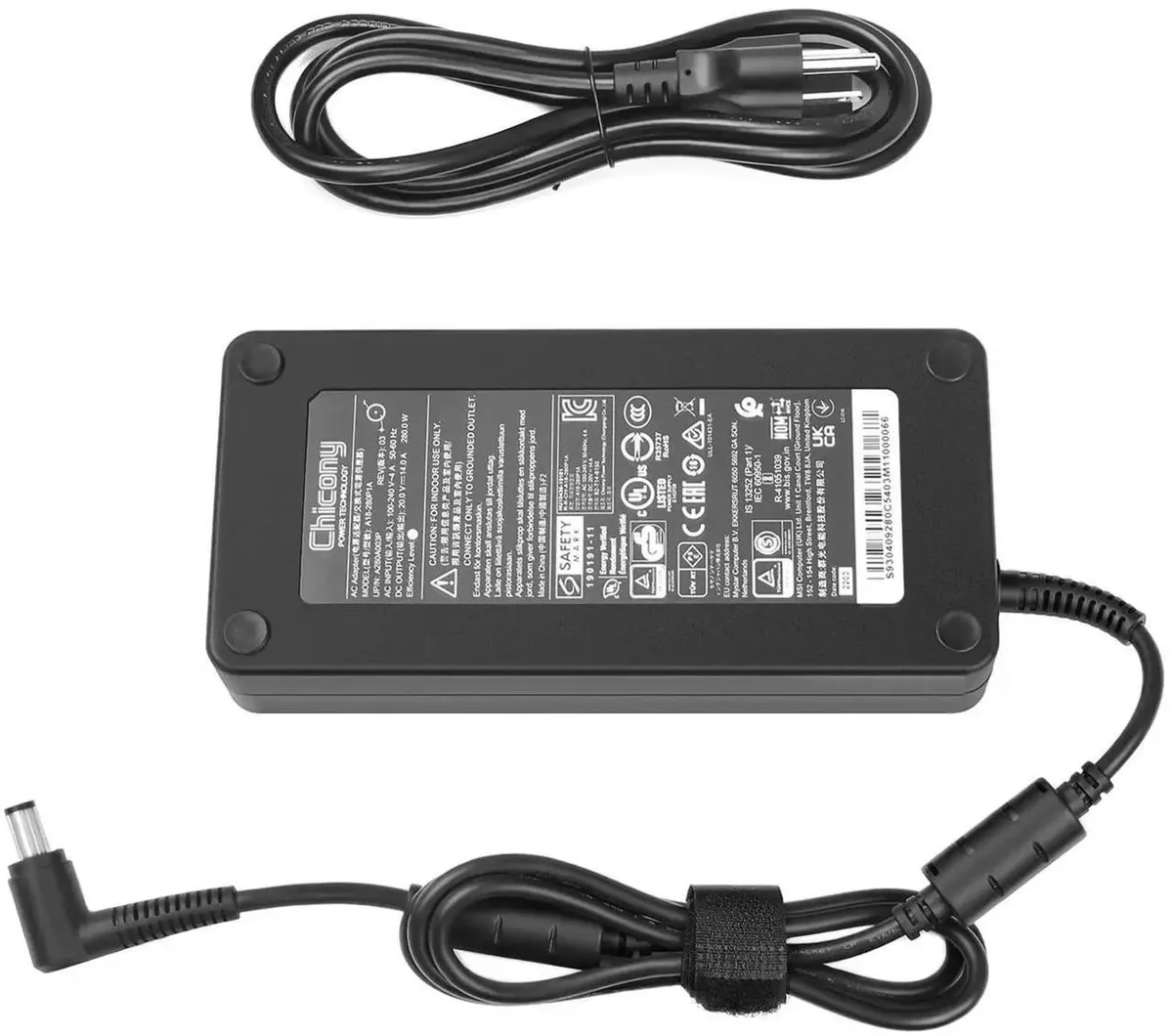 Vszerda Vszerda 20V 14A 280W AC power cords for laptop GE75 GE65 GE63 GL65 GP75 GP65 — product photo