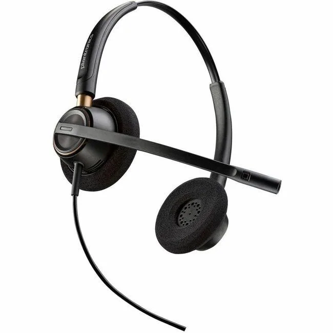 POLY POLY 783P6AA#ABA EncorePro 520 Binaural Headset 3.5mm Wired 20-10kHz 2.58ft Cable — product photo