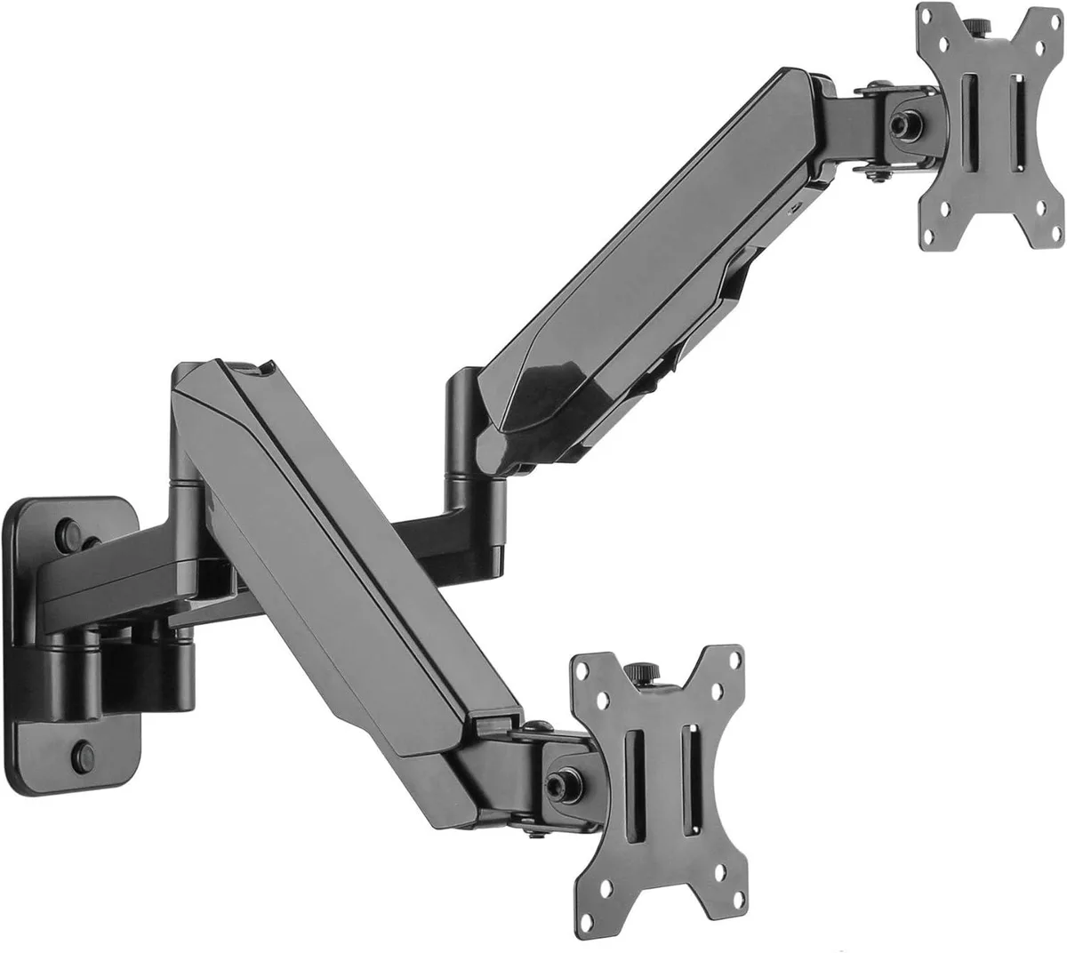 PISKEKAT PISKEKAT Dual Arm Monitor Wall Mount 17-32in 19.8lbs VESA 75x75 100x100 — product photo