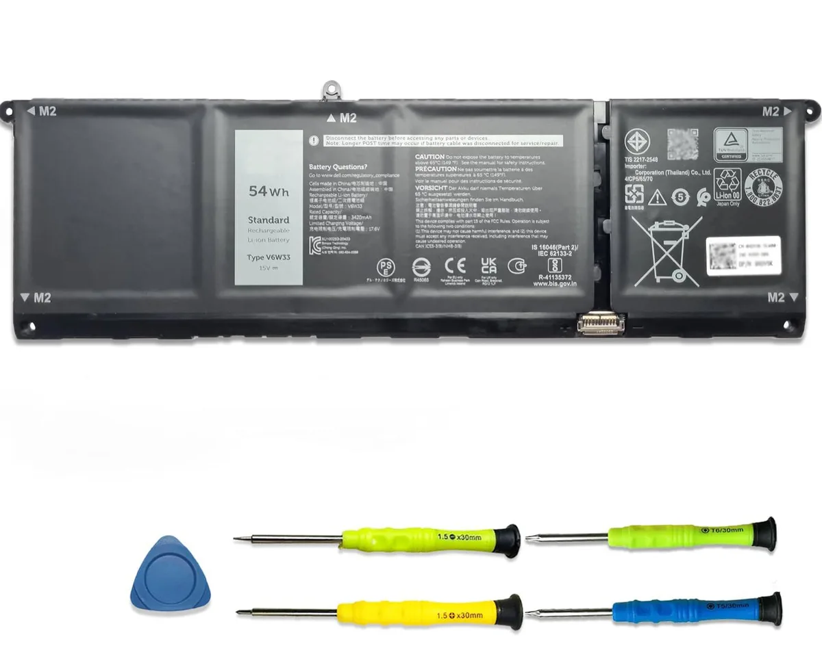  V6W33 54Wh laptop battery for Dell Inspiron, Latitude, Vostro — product photo