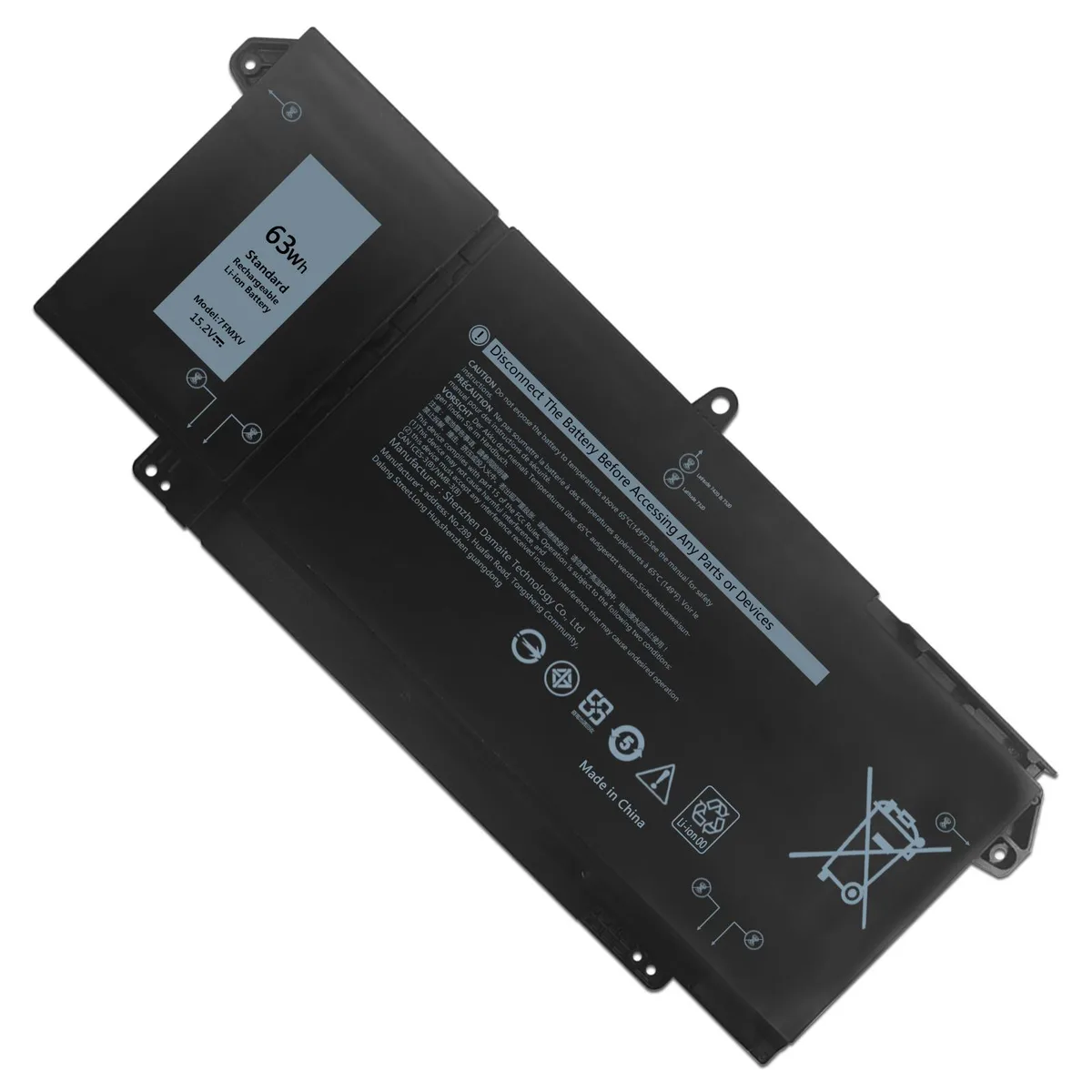 Damaite Damaite 63Wh 4-Cell 15.2V Battery for Dell Latitude 5320 7320 7420 7520 — product photo