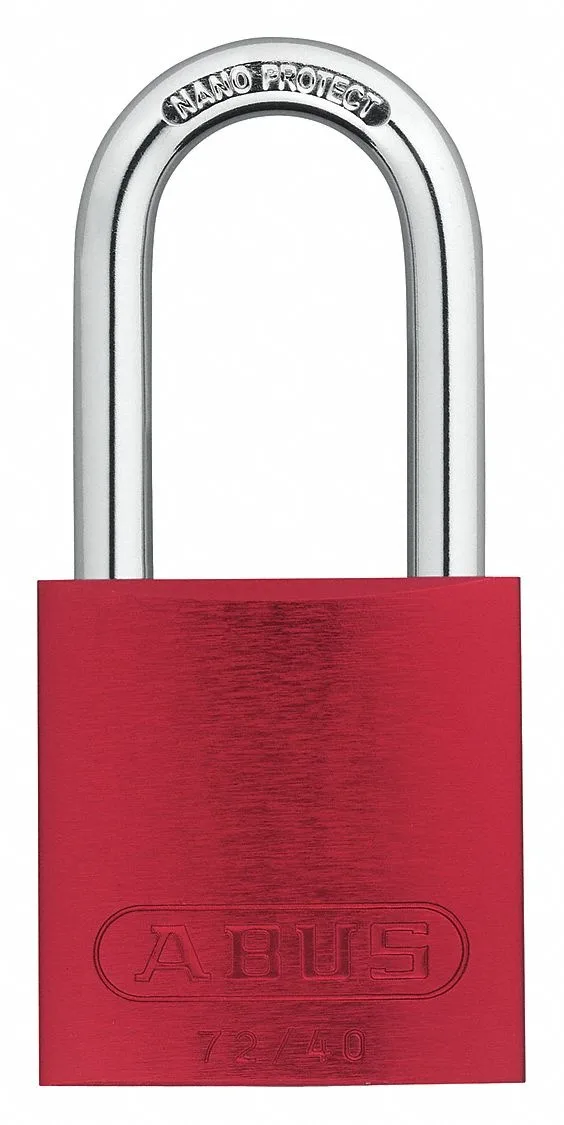 Abus Abus 19347 Keyed Padlock Red 1-1/2" PK3 — product photo