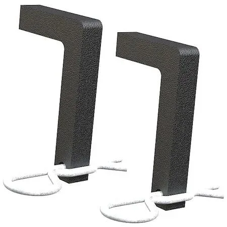 Black and stainless steel L-shaped pin with clip for TruTrack weight distribution hitch