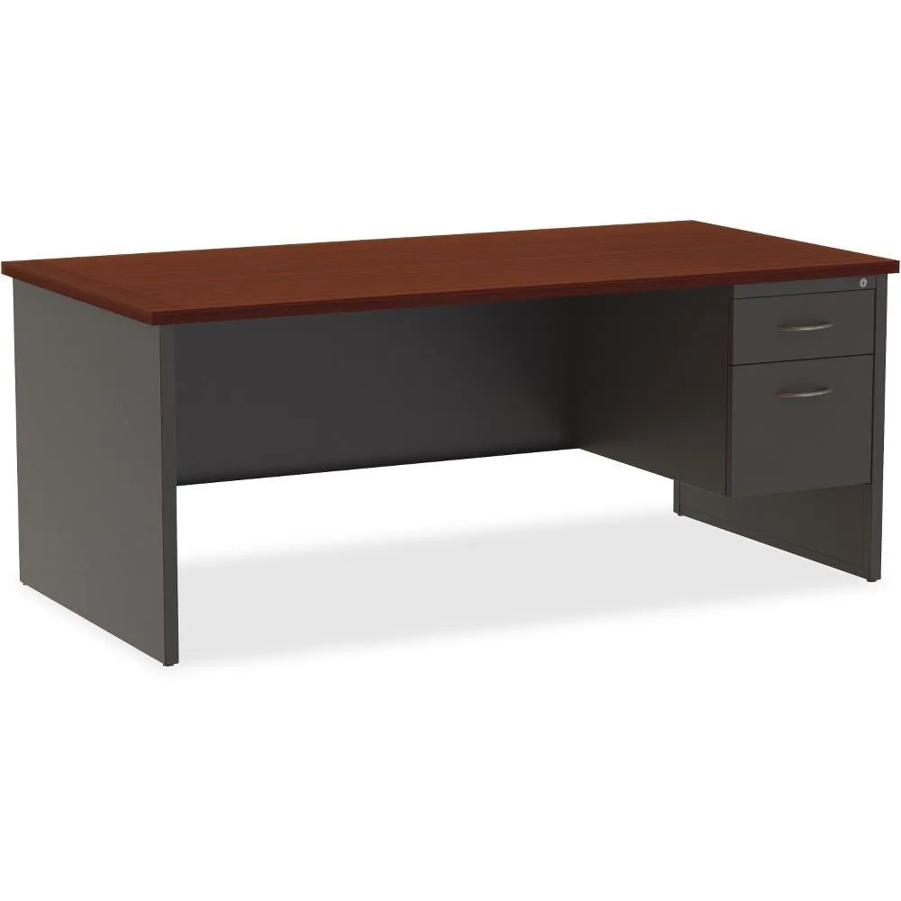 Lorell Lorell 79144 Right Pedestal Desk 36x72 Mahogany — product photo
