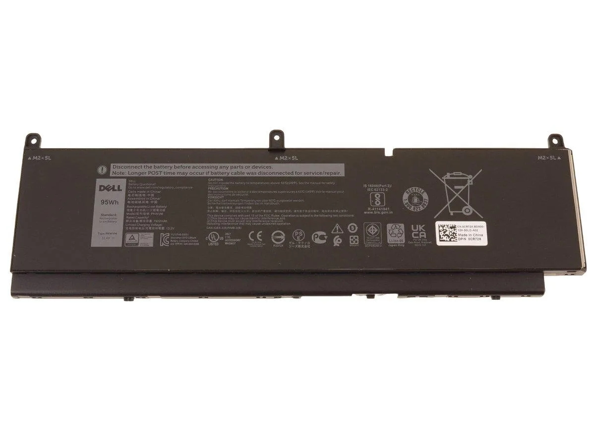 DELL DELL PKWVM 6-cell 95 Wh 11.4 V laptop battery — product photo