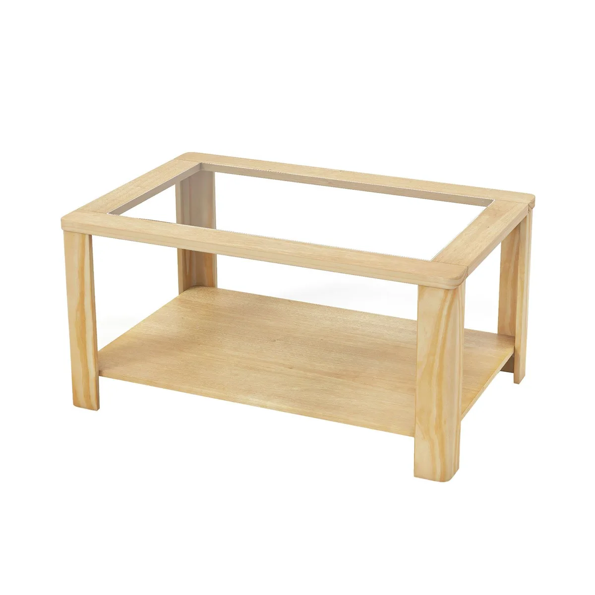 SlickBlue SlickBlue 2-Tier Coffee Table Natural 35.5" x 23.5" x 17.5 — product photo
