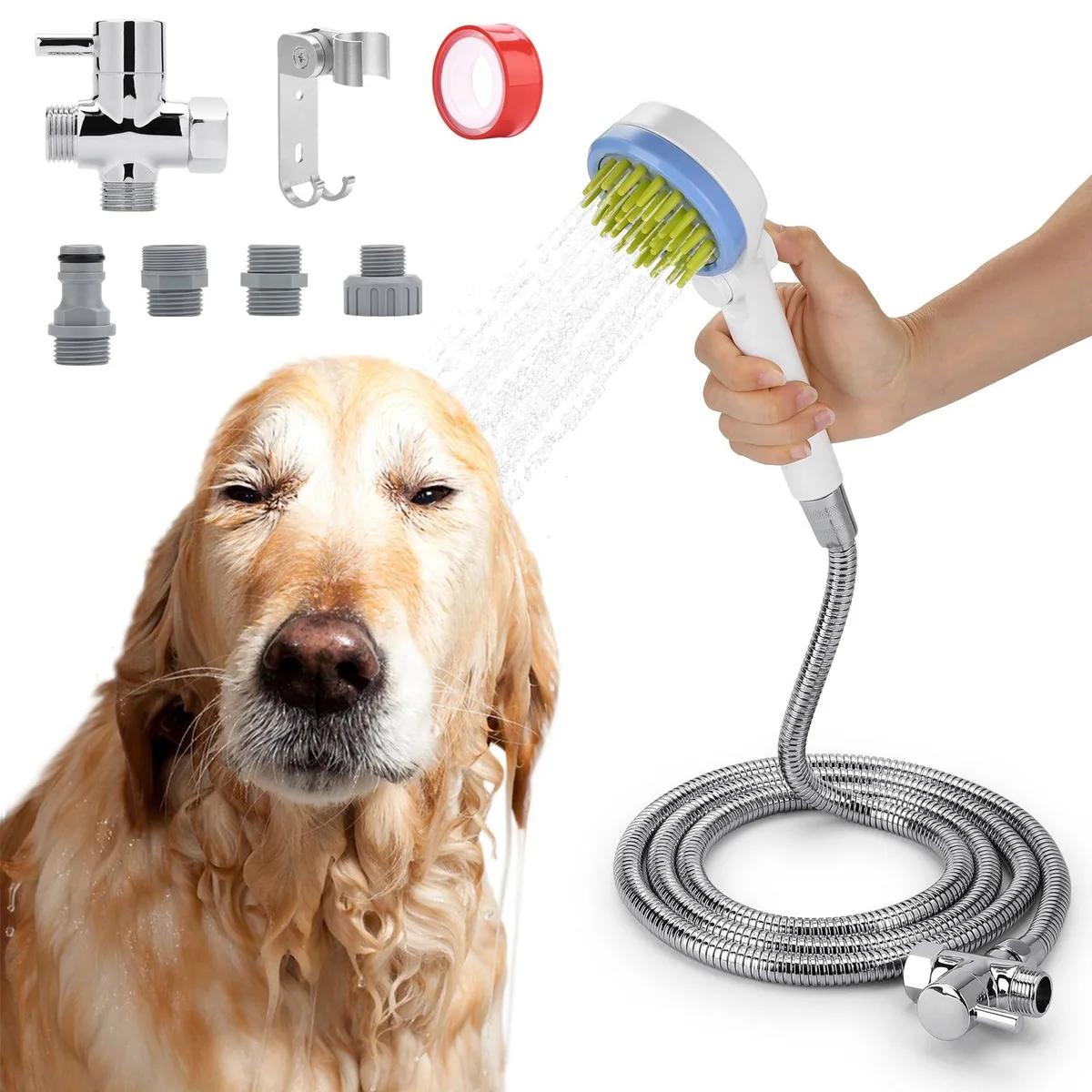Ownpets Ownpets PET0216 Pet Shower Sprayer with Hose & Diverter — product photo