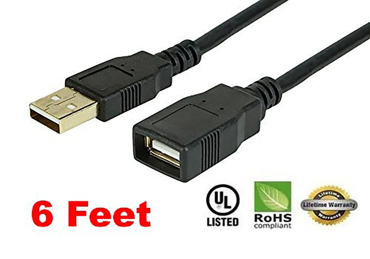 iMBAPrice iMBAPrice iMBA-NFB-06BK 6 ft USB charging cable for Nike+ FuelBand — product photo