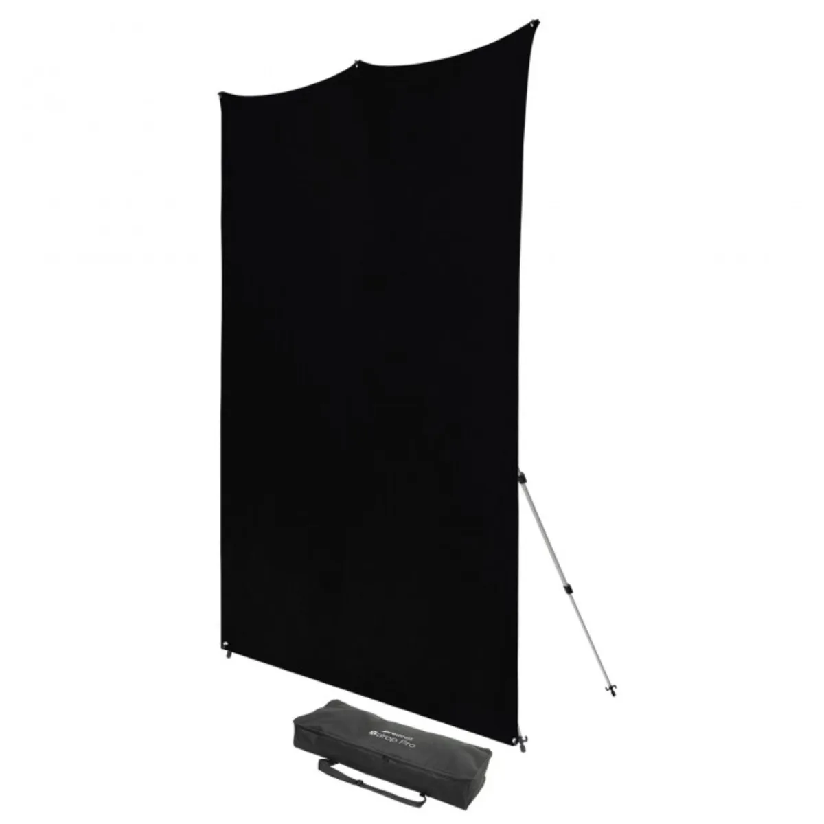 Westcott Westcott 8x8 ft X-Drop Pro Backdrop Kit with Stand, Rich Black — product photo
