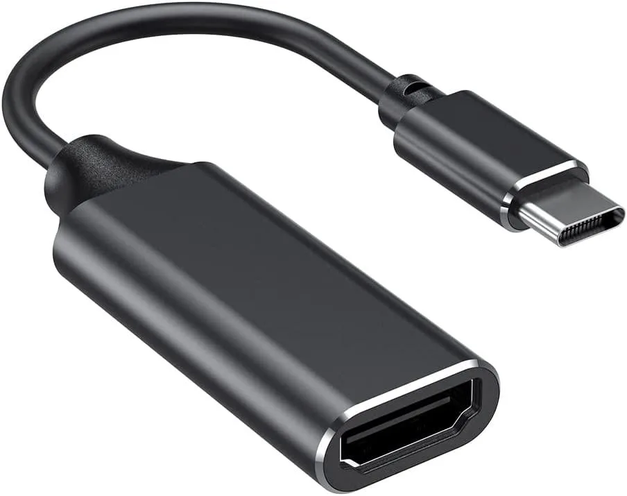 Corn Electronics Corn Electronics USB C to HDMI Adapter 4K 30Hz Thunderbolt 3 Black — product photo