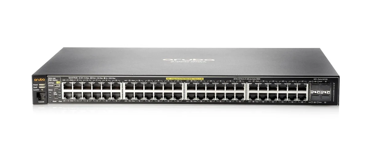 HP HP 2530-48G-PoE 48-port Gigabit PoE+ network switch — product photo